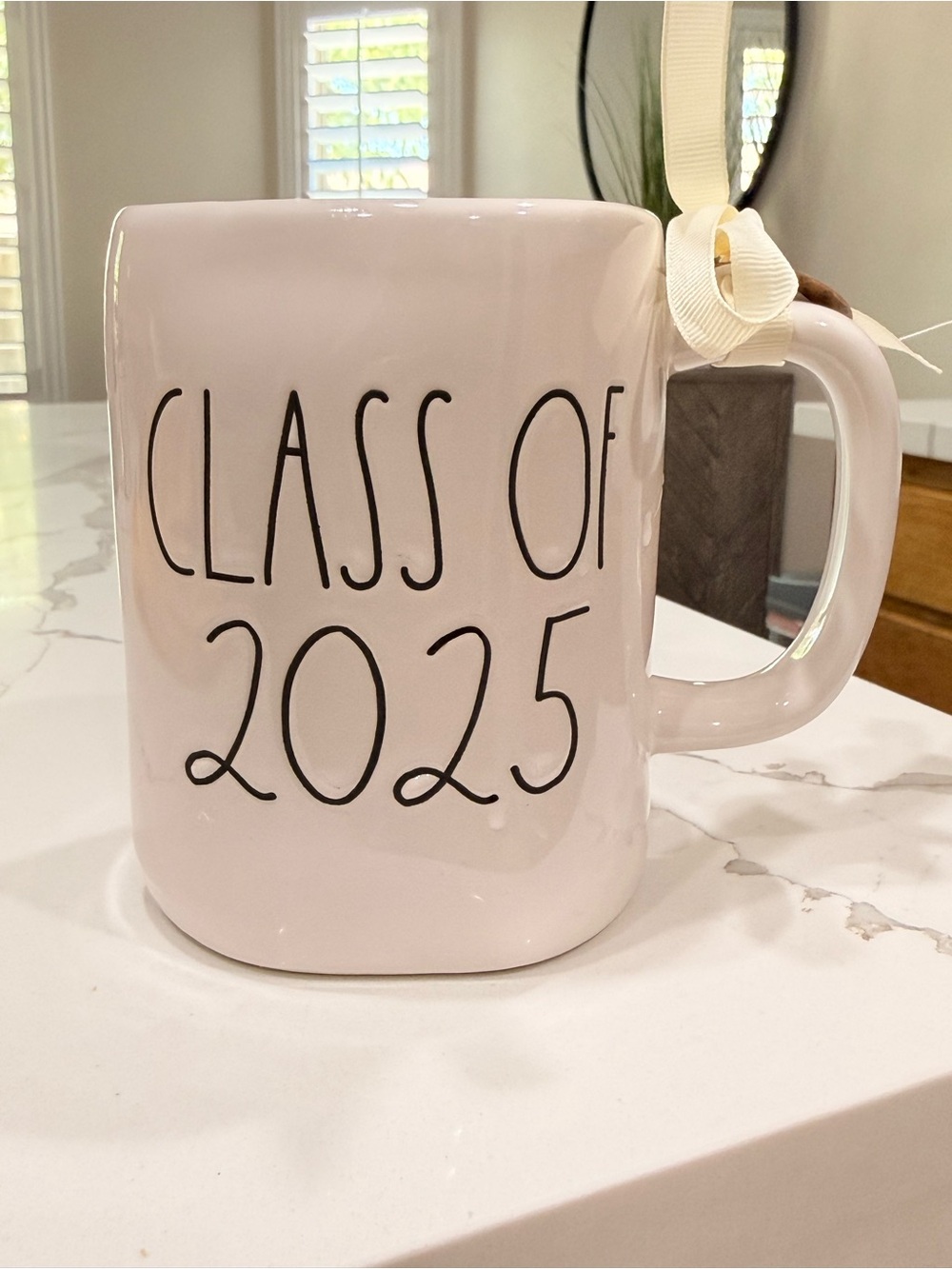 Rae Dunn Class of 2025 Graduation Coffee Mug White Ceramic